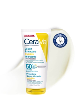 Cerave fotoprotector loción hidratante invisible spf50+ 177ml