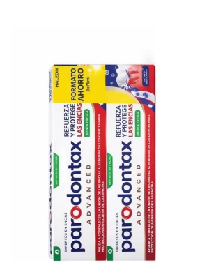 Parodontax advanced refuerza y protege las encías menta fresca 2x75ml