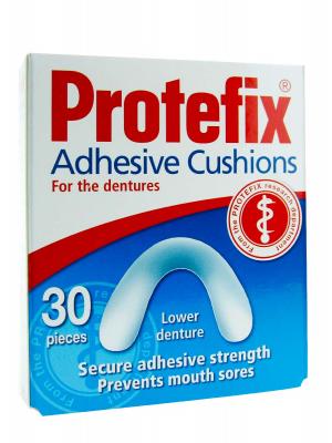 Protefix almohadillas inferiores de fijación dental 30 unidades
