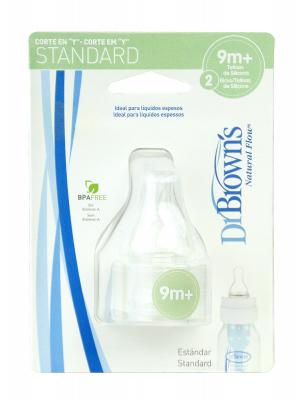 Tetina silicona dr brown natural flow standard +9m