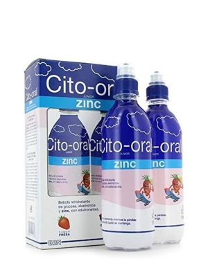 Cito-oral junior zinc sabor fresa 2x500 ml