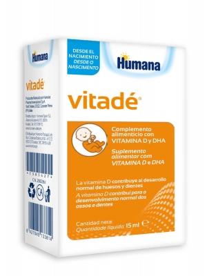 Humana vitadé vitamina d3 y dha 15ml