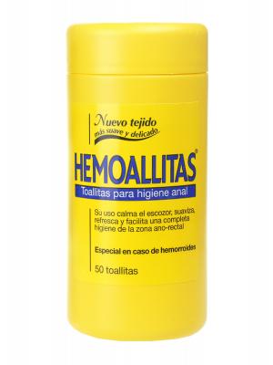 Hemoallitas higiene anal 50 toallitas
