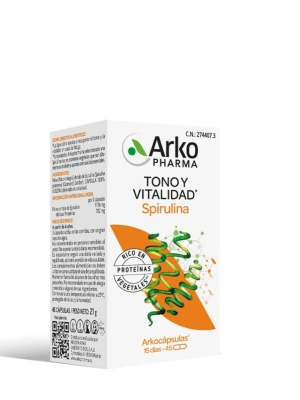 Arkopharma Arkocápsulas Spirulina 45 capsulas