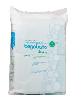 Begobaño esponjas con jabón 24 unidades