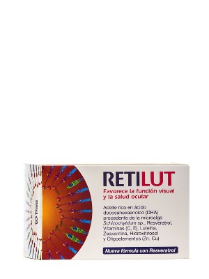 Retilut® 60 capsulas · cuidado extra para la visión