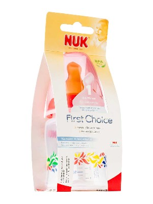 Nuk biberon boca ancha latex150 cc  t-1 m