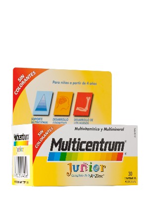 Multicentrum junior  frambuesa/limon 30 comprimidos