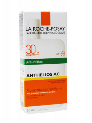 La roche posay anthelios fluido anti brillos spf 30 50ml