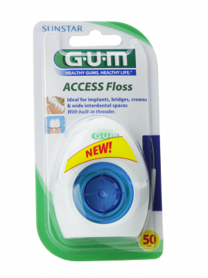 Gum access floss seda dental implantes 50 usos