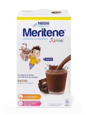 Meritene junior  chocolate 30 gr 15 unidades