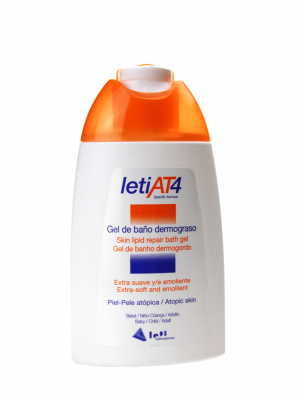 Leti at-4 gel de baño dermograso 200 ml
