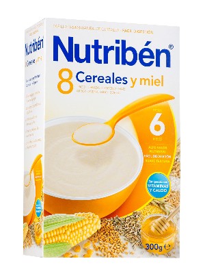 Nutriben 8 cereales y miel 300 g