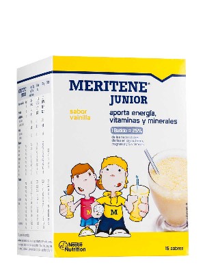Meritene junior vainilla 30 gr 15 unidades