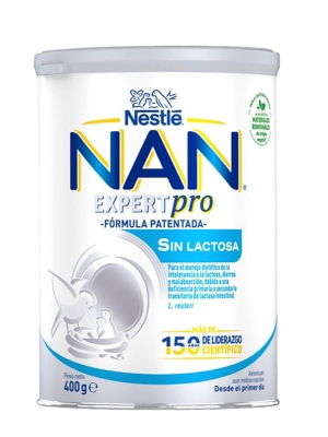 Nestlé Nan Expert Pro leche para bebés sin lactosa 400gr