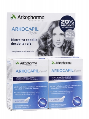 Arkocapil expert duplo 120 cápsulas. pack 60 días