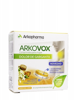 Arkovox dolor de garganta 20 comprimidos