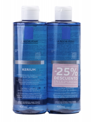 La roche posay kerium duplo 2x400 ml