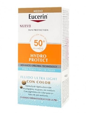 Eucerin hydro protect color medio spf50+