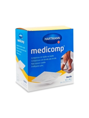 Medicomp compresas 10x10cm 25x2 uni