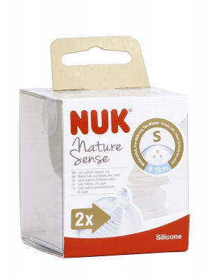 Nuk tetinas natuer sense silicona 6-18 m flujo s 2 unidades