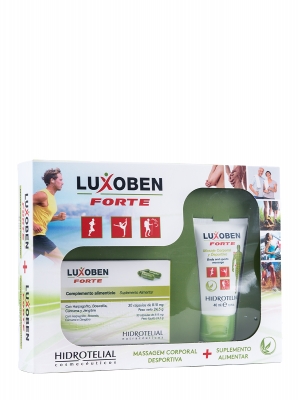 Pack luxoben forte: masage corporal deportivo + suplemento alimenticio