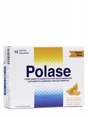 Polase sabor naranja y mandarina 12 sobres efervescentes