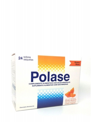 Polase sabor naranja y mandarina 24 sobres efervescentes