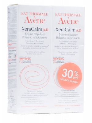 Xeracalm ad bálsamo relipidizante de avene, 200ml cada unidad. 30% de descuento en la segunda unidad.