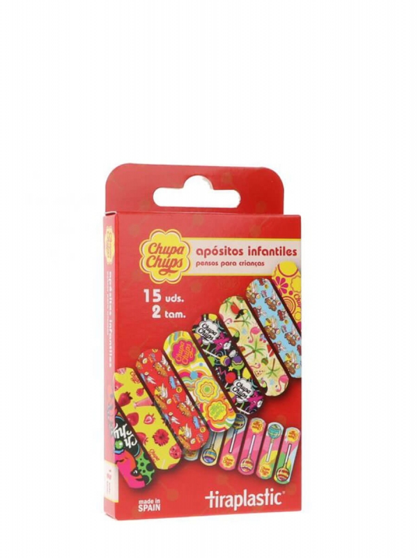 Tiraplastic tiritas chupa chups 15 unidades
