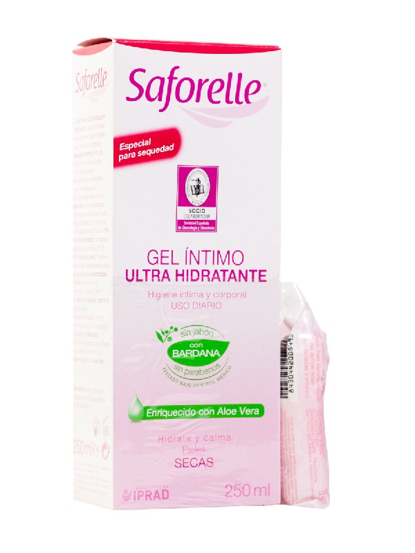 Saforelle gel intimo ultra hidratante + toalla 250 ml