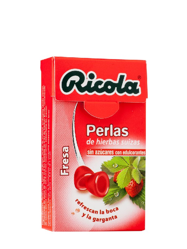 Ricola perlas fresa