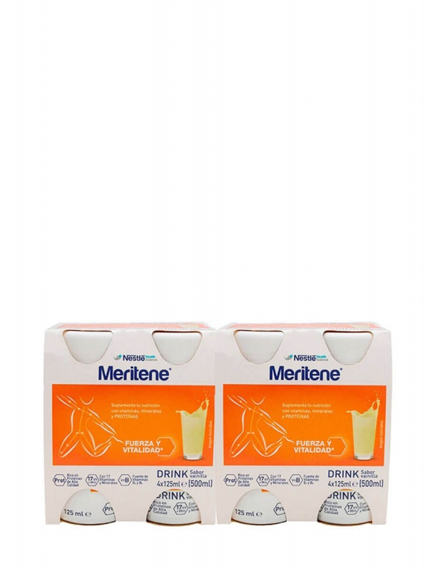 Meritene drink duplo sabor vainilla 8x125ml