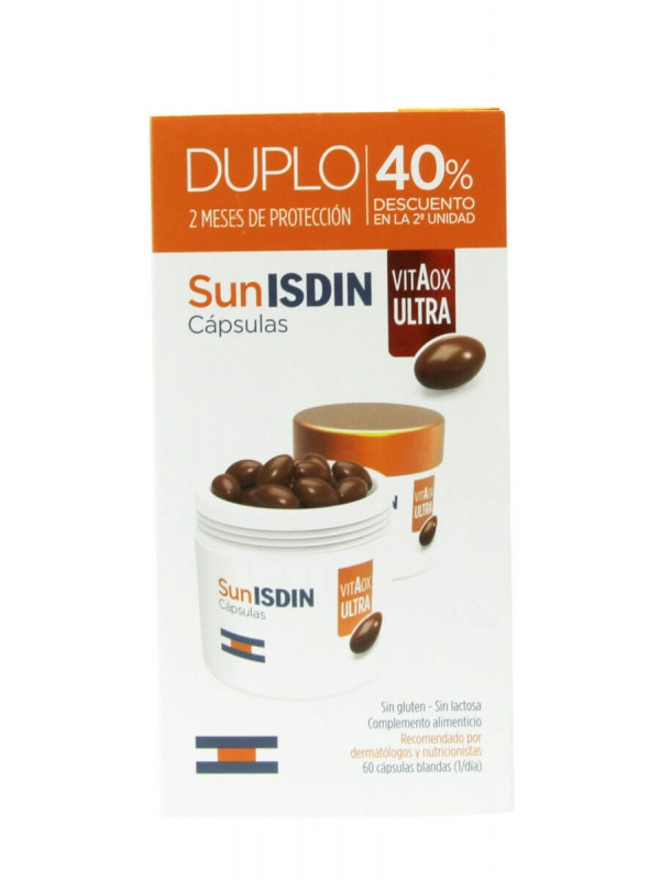 Isdin® cápsulas sunisdin vitaox ultra. segunda unidad al 40% de descuento.