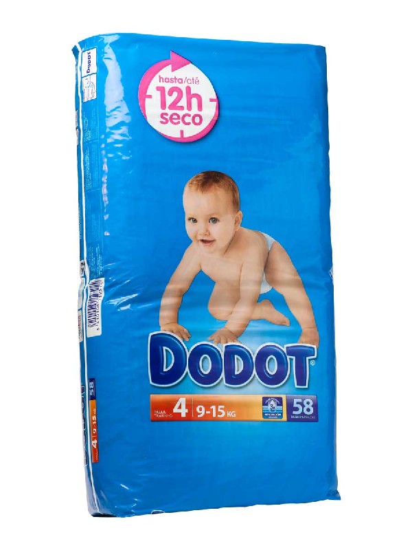 Dodot etapas t4  9-15 kg,  58 unidades