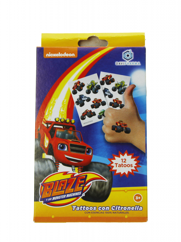 Tatuajes con citronela blaze 12 unidades