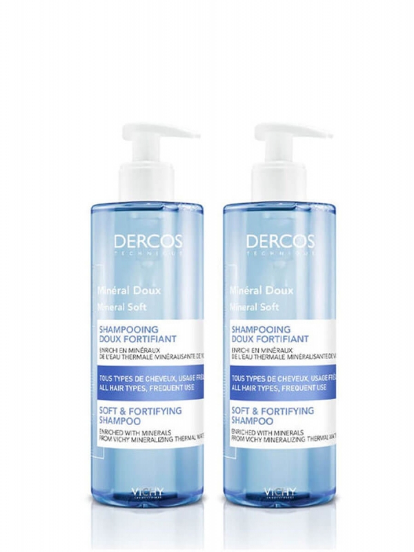 Vichy dercos duplo champú mineral 2x400ml