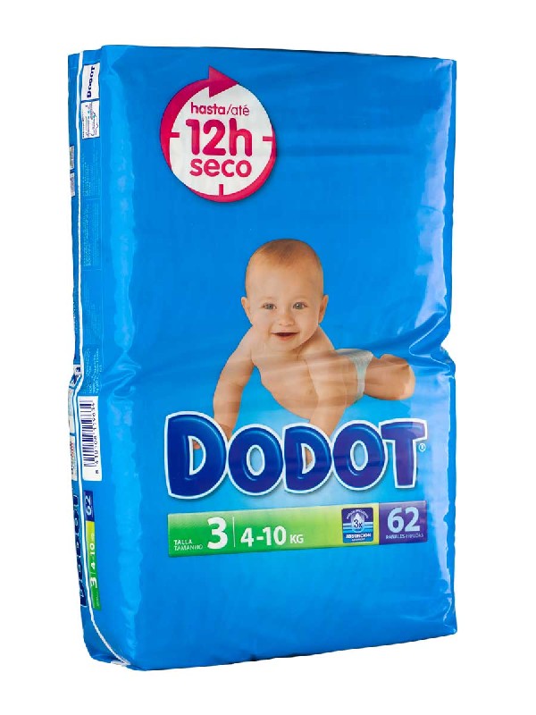 Dodot t3 4-10 kg etapas 62 unidades