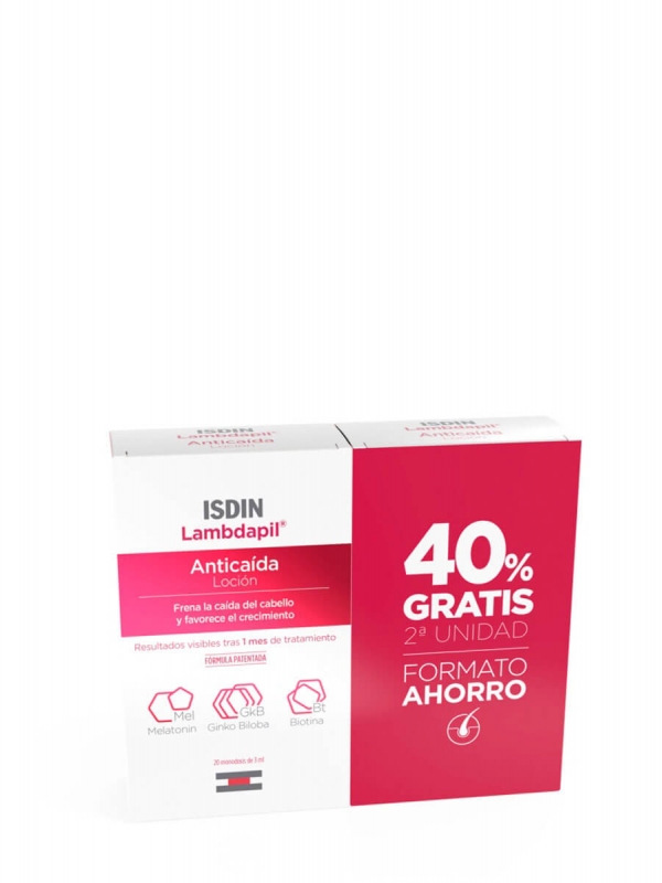 Isdin lambdapil loción duplo 2x20 monodosis