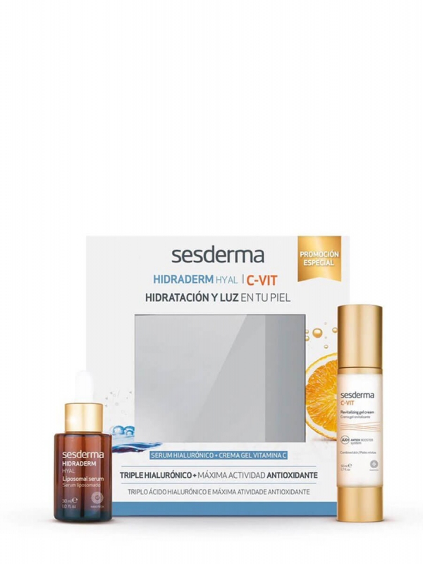 Sesderma pack c vit crema gel 50ml + hidraderm hyal sérum 30ml