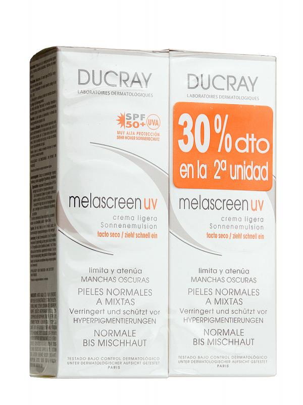 Duplo de crema textura ligera con factor de protección 50 de ducray melascreen