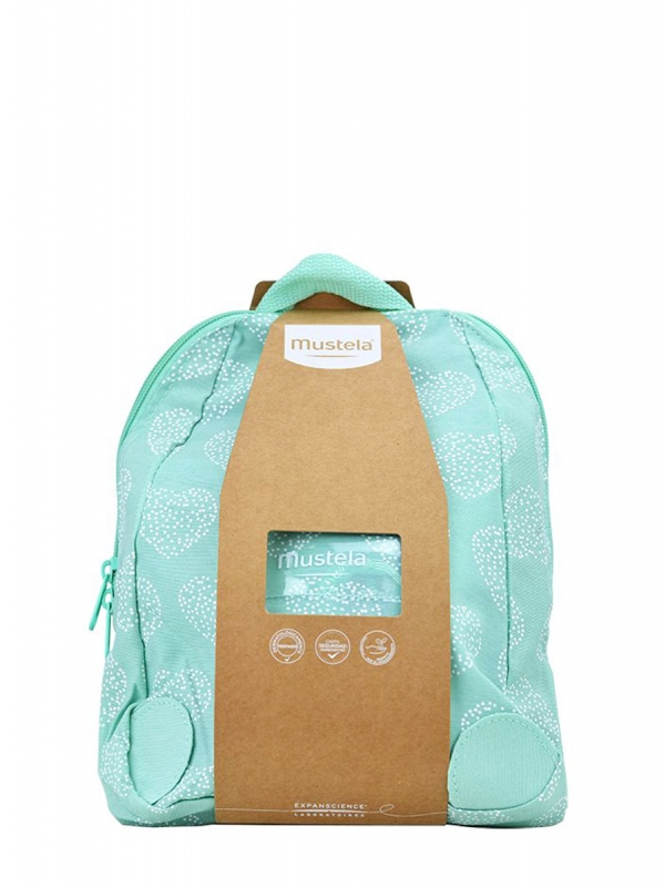 Mustela mochila verde vuelta al cole