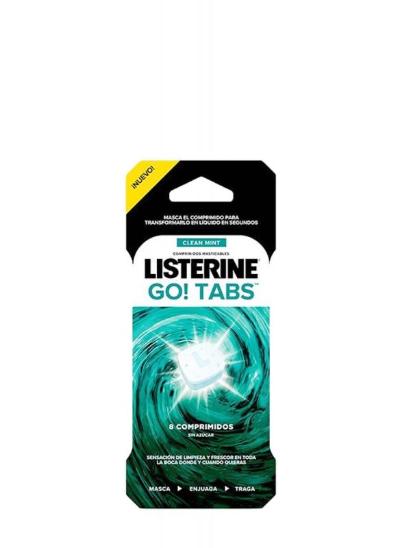 Listerine go! tabs 8 comprimidos