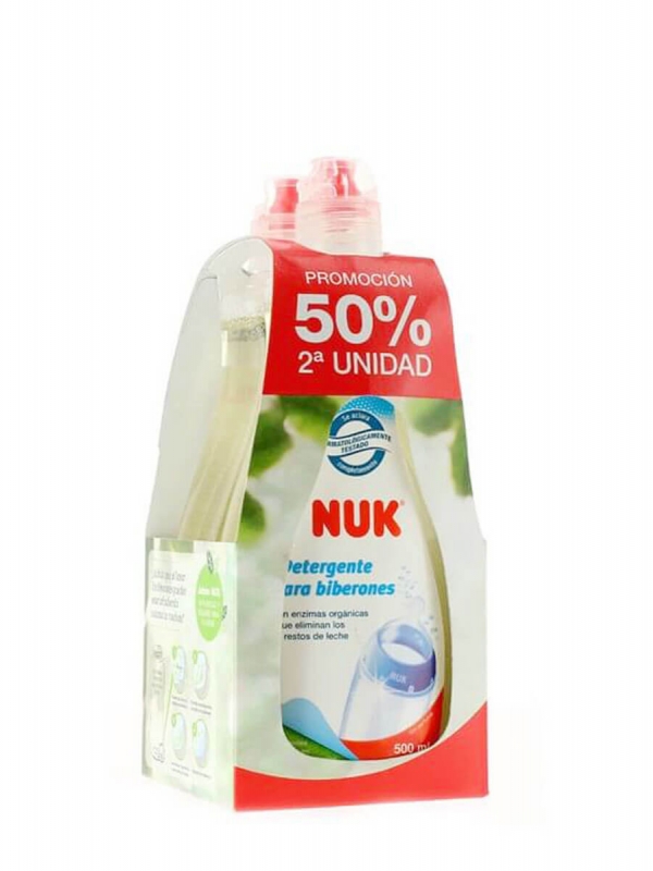 Nuk pack detergente para biberones 2x500ml
