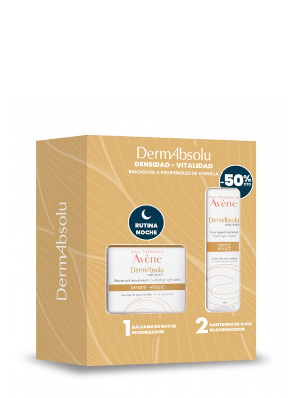 Avene dermabsolu pack noche bálsamo + contorno