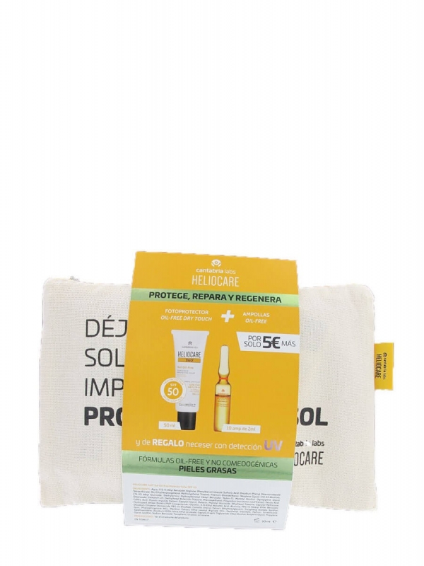 Heliocare pack heliocare 360 gel oil free + endocare c oil-free ampollas