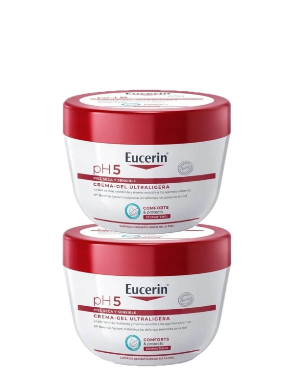 Eucerin duplo ph5 gel-crema corporal ultraligera 2x350 ml