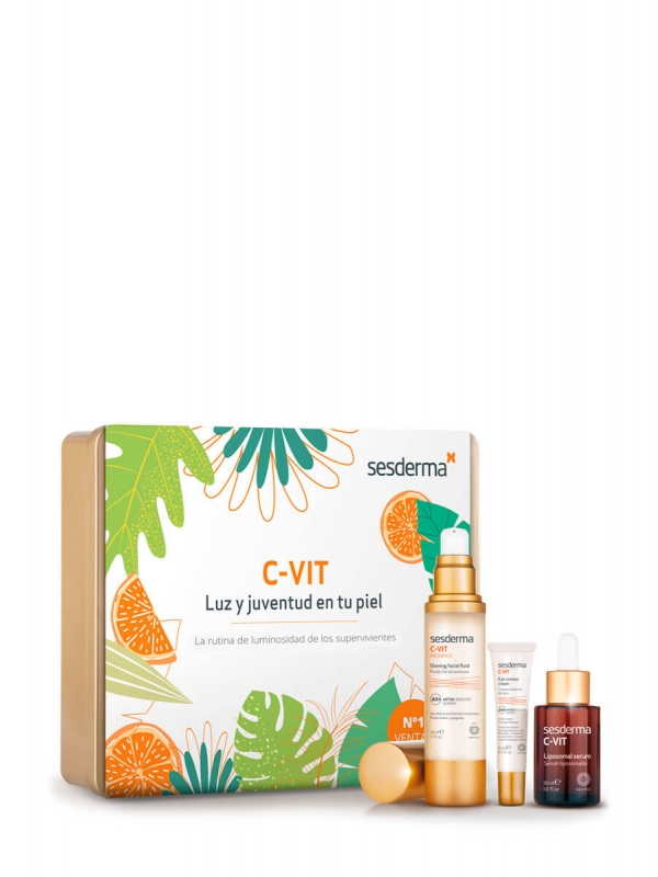 Sesderma pack c-vit serum, fluido y contorno de ojos