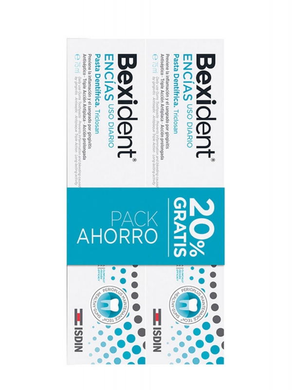 Bexident duplo pasta dentífrica encías 2x125ml
