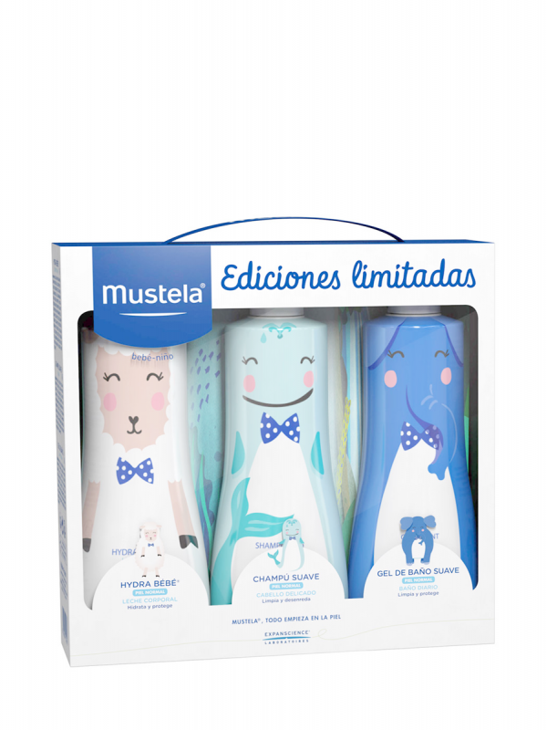 Mustela pack edición limitada hydra bebé,champú y gel suave